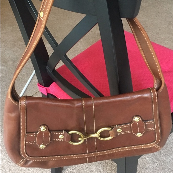 Brown leather Coach purse - Picture 2 of 4