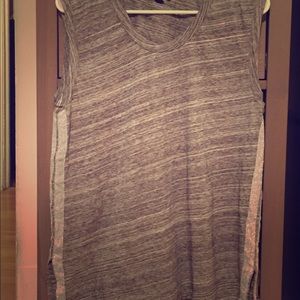 J. Crew Embellished Tank (Gray/Silver) size M