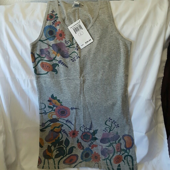 Lucky Brand Gray Tank Top