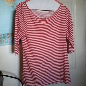Red and white striped shirt