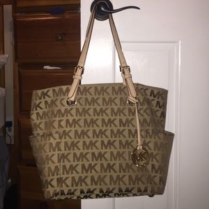 Michael kors block signature tote