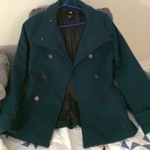 ⭐️ DONATING SOON! H&M Dark Green/Aqua Peacoat