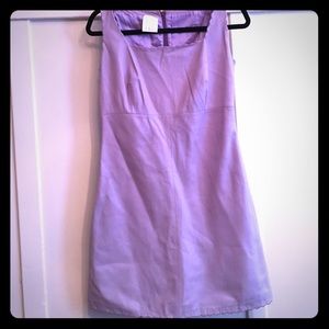 Gianni Versace purple leather dress