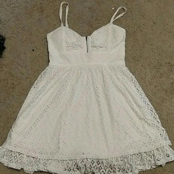 Vanity off white lacy dress.