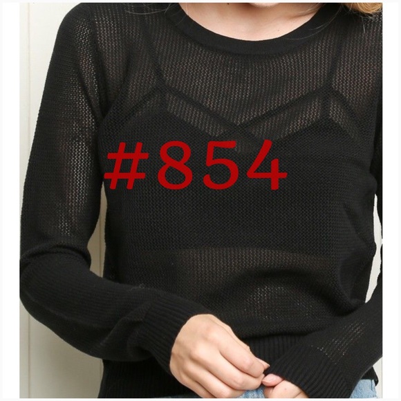Brandy Melville Black Aliya Knit Sweater NWOT