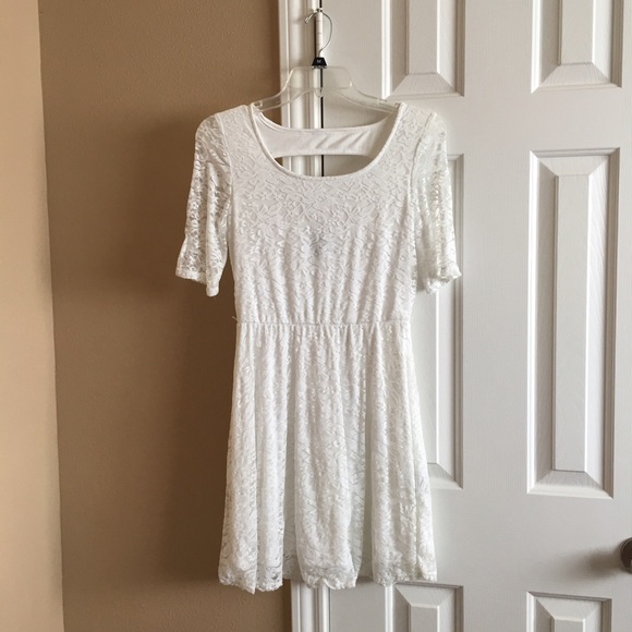 Extended sale!!! All over lace white dress