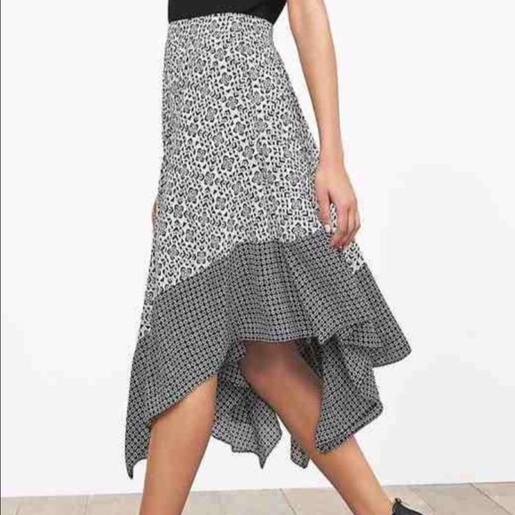 ✅ Banana Republic Petite Asymmetrical Skirt sz 2 - Picture 3 of 4
