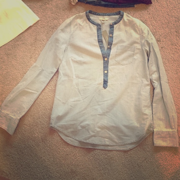 Long sleeve Jcrew denim shirt