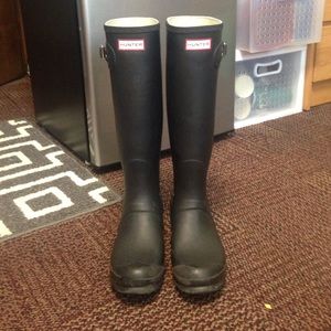 Matte Black Hunter Boots Rain Boots