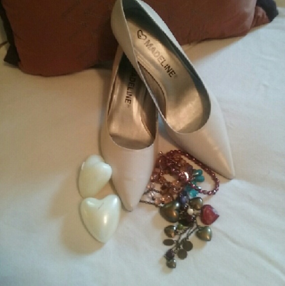 Madeleine ivory kitten heels