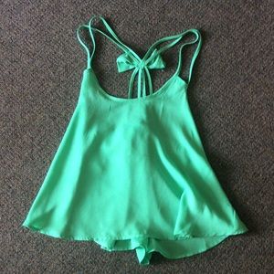 Sea foam Green Crop Top
