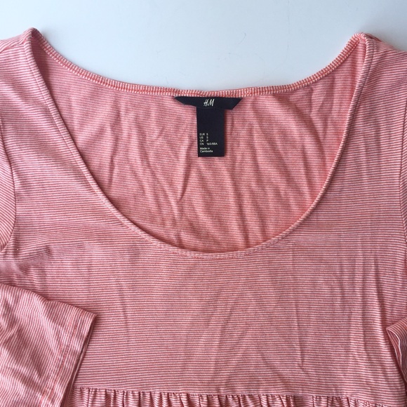 H  &  M  |  Coral Cotton Dress - Picture 3 of 4