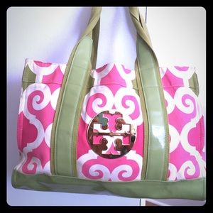 Tory Burch canvas tote bag