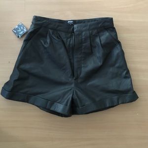 Nasty Gal Shorts - Leather Shorts By Nasty Gal Nasty Gal Shorts - Leather Shorts By Nasty Gal