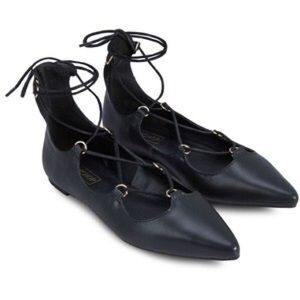 Topshop Strappy Lace up Flats NWT