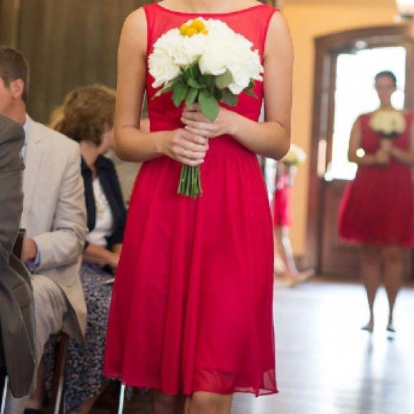 ⭐️ DONATING SOON! Red Davids Bridal Dress