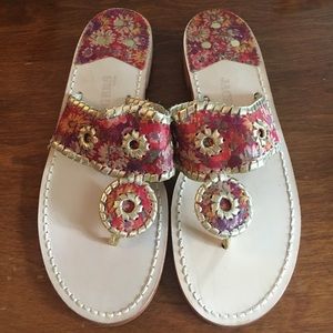 Floral/Gold Jack Rogers size 7.5