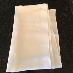St John white silk scarf