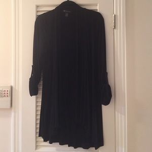 INC black drape sweater L