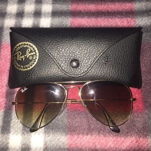 Gold Rayban Aviators