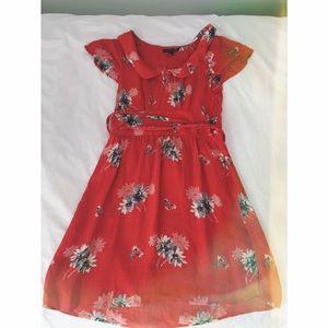 Red Floral Dress