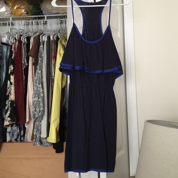 navy racerback dress from Express