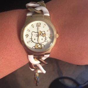 Hello kitty gold watch