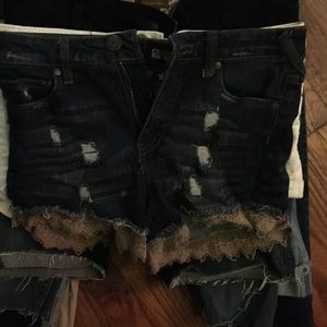 High wasted shorts