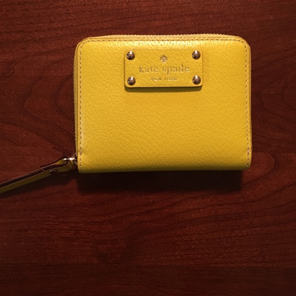 Kate Spade Handbags - Kate spade small leather yellow wallet