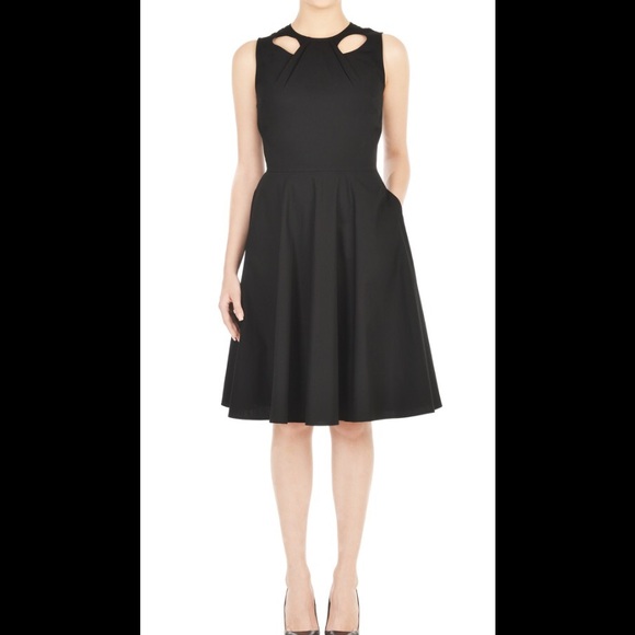 eshakti Dresses & Skirts - New Eshakti Black Fit & Flare Dress S 4