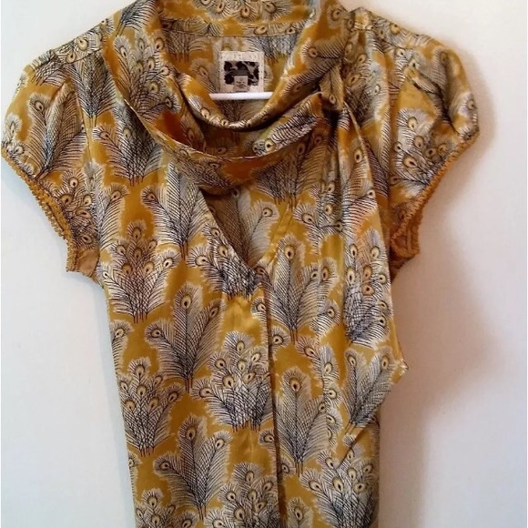 Pure silk free people blouse. Gorgeous EUC