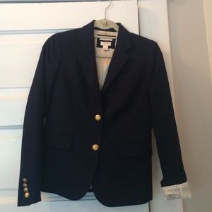 J. Crew Navy Schoolboy Blazer