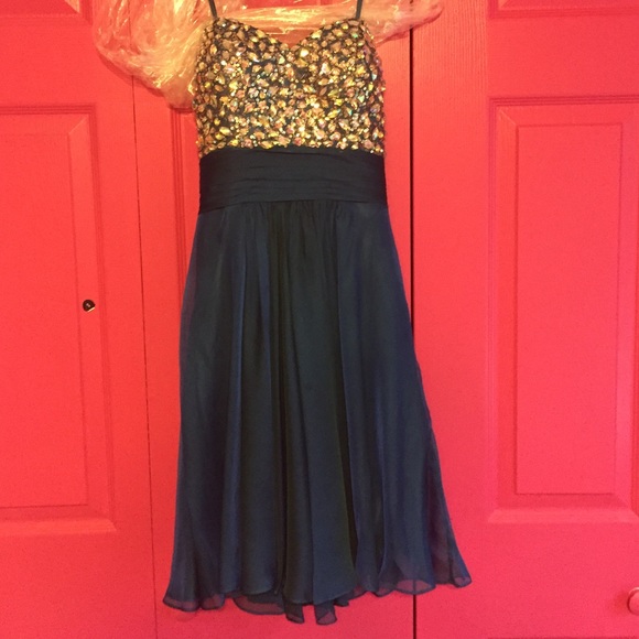 Flash sale🌸 beautiful blue semi formal dress 🌸 - Picture 1 of 4