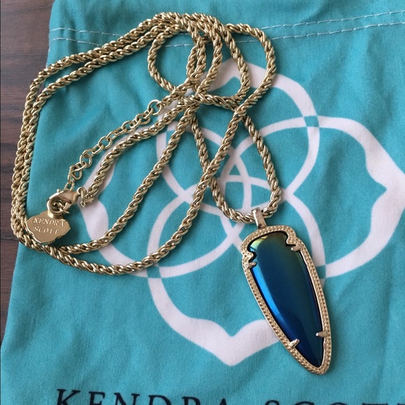 Kendra Scott Shaylee black iridescent gold