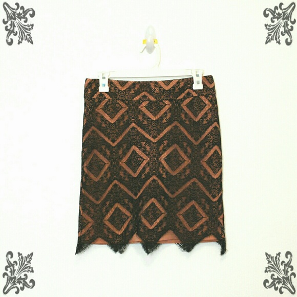 Blue Rain Black & Blush Skirt