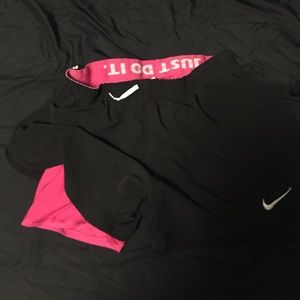 Nike dry fits with built in compression shorts