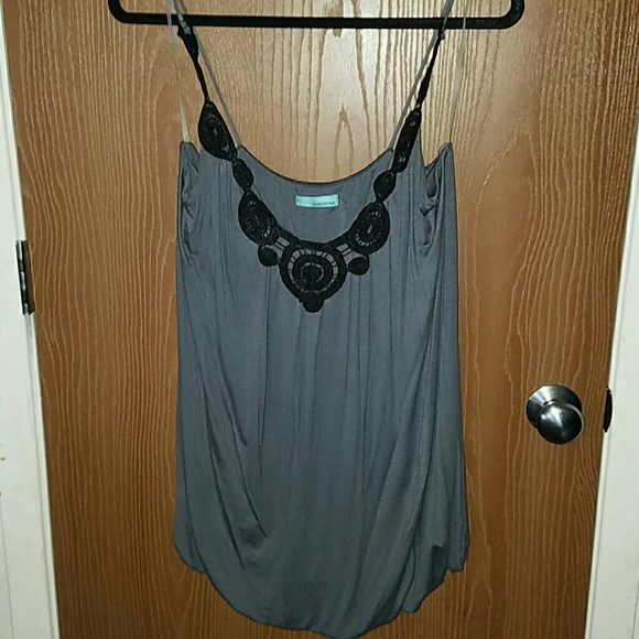 Gray spaghetti strap top