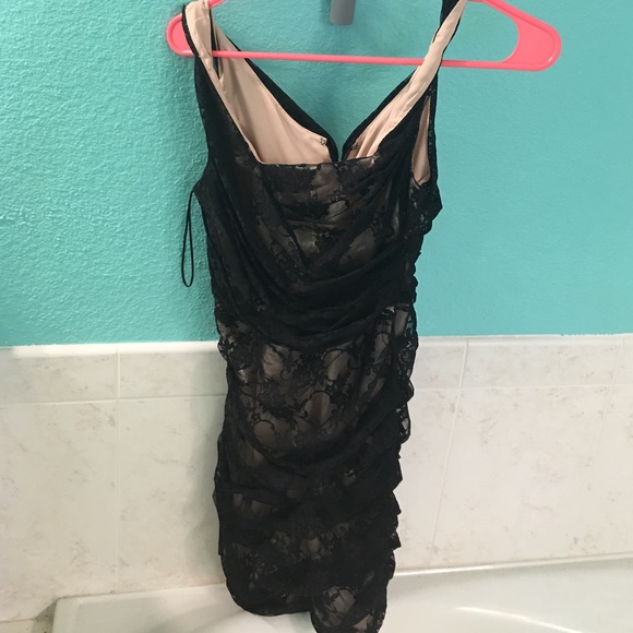 Express black lace dress