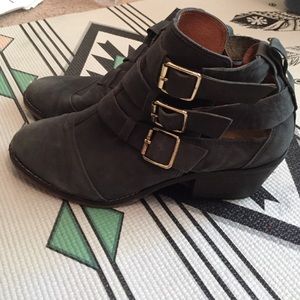 Report leather booties