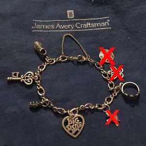 James Avery Charm Bracelet with 5 charms