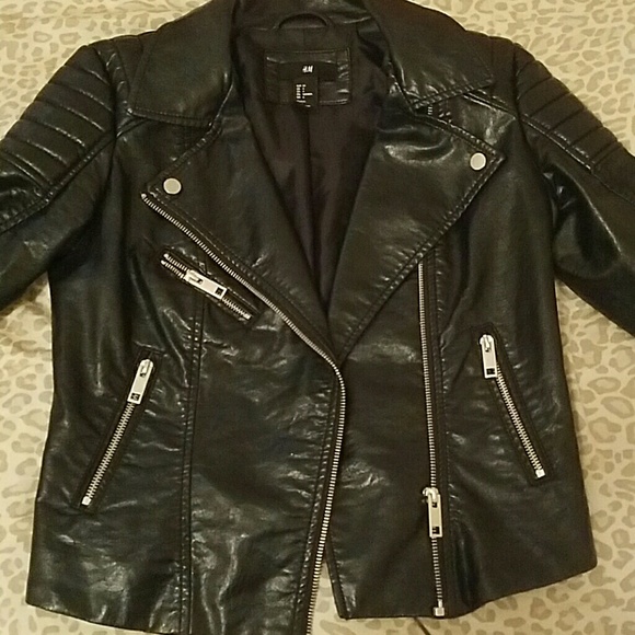 H&M faux leather biker jacket *lowest price*