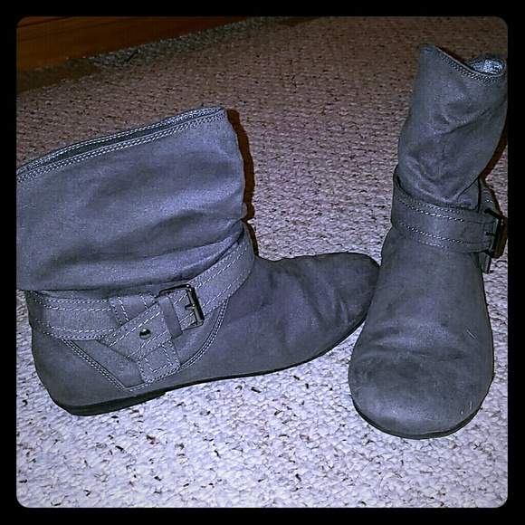 Grey Ankle Booties, worn twice - Picture 1 of 1