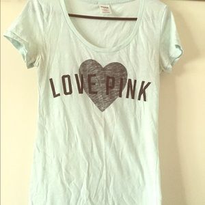 PINK brand light blue tshirt