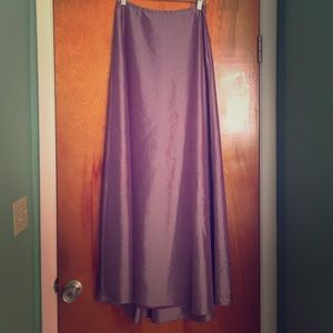 Full length Lilac Taffeta Skirt