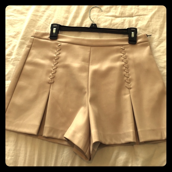 Leather shorts