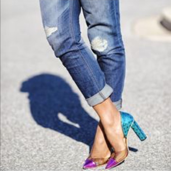 Sophia Webster Round Heel Point Toe Pumps