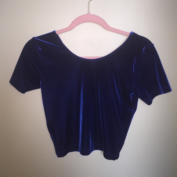 American Apparel Velvet Crop Tee (L)