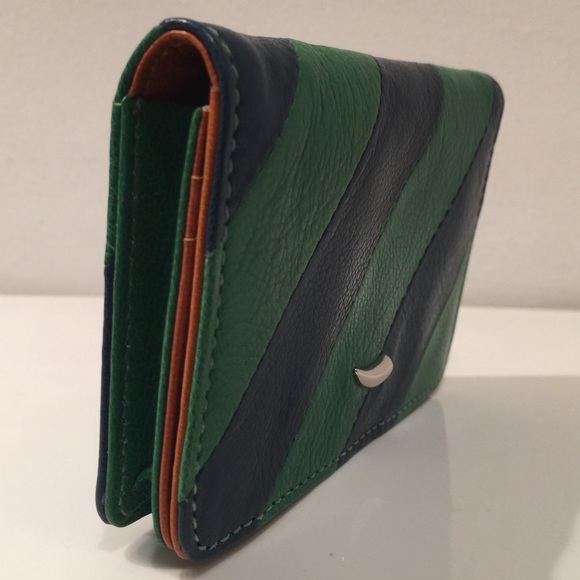 TUSK leather stripe card case - Picture 2 of 4