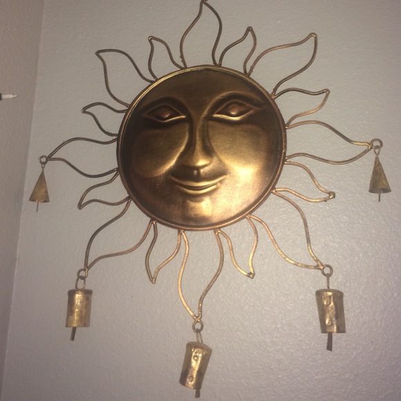 Copper metal sun wall decor 🌞