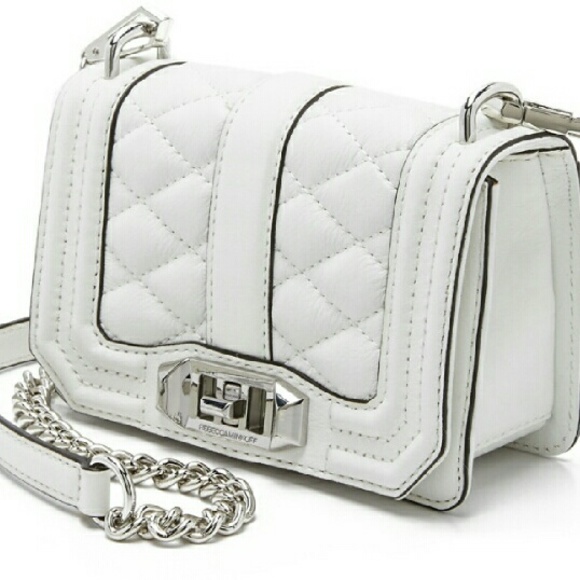 🚫Rebbeca Minkoff Mini Love Crossbody Bag White